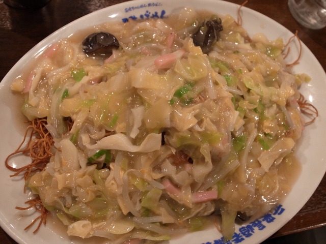 はしばやんで「元祖 長崎 皿うどん」を食べました＠渋谷 宮益坂