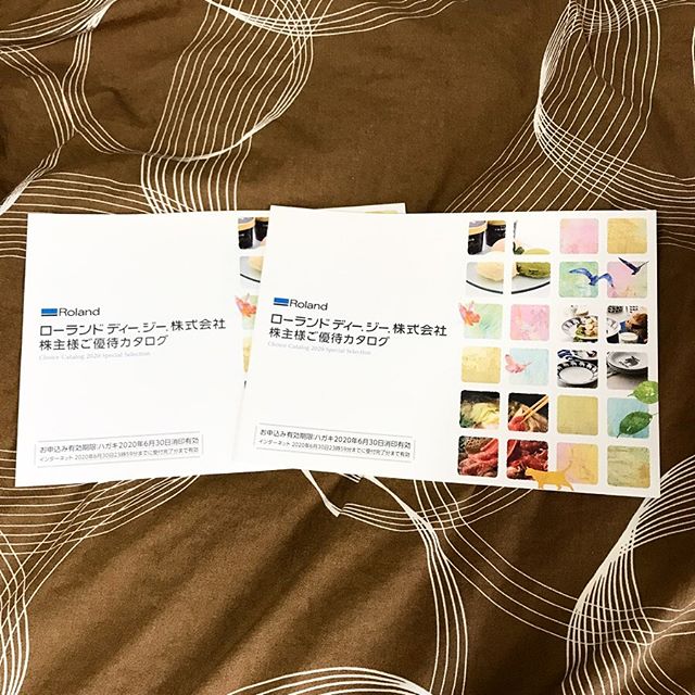 【2019年12月優待】株主様ご優待カタログ 3,000円相当×2冊ローランドDG（6789）より到着しました❣️