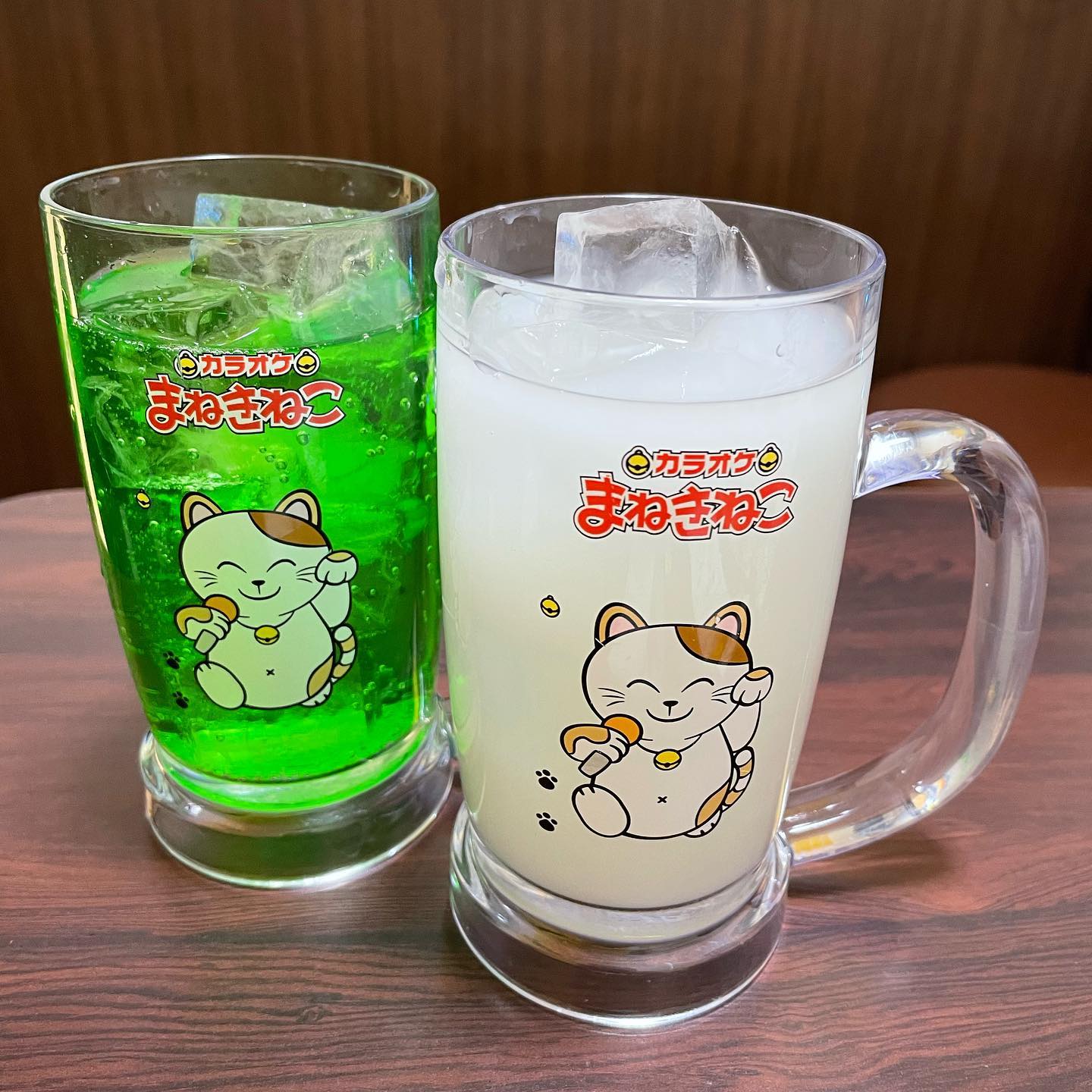 【株主優待カラオケ😋】持ち込みありのまねきねこ、今回も飲み物を持参！採点して楽しみましたー‼️
