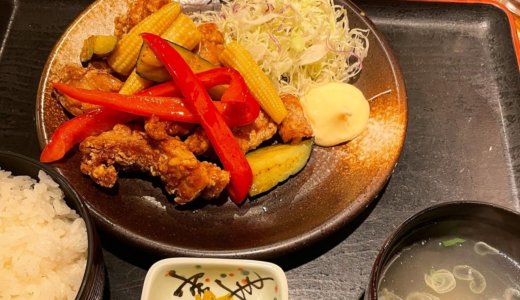 【株主優待ランチ🍽】大衆スタンド神田屋で「鶏からと彩り野菜の甘酢あん定食」を頂く❣️