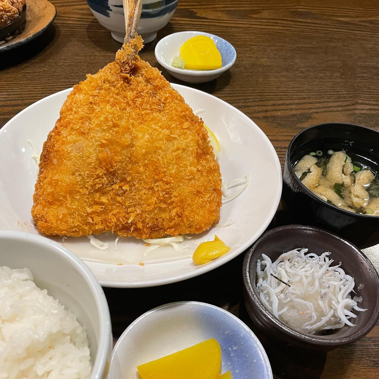 【株主優待ディナー🍽】さかなや道場 で「アジフライ定食 とつくね」を頂く❣️
