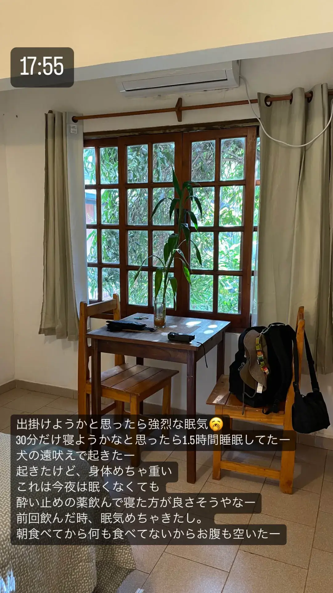 プエルト・イグアスで滞在した宿泊先の落ち着いた室内